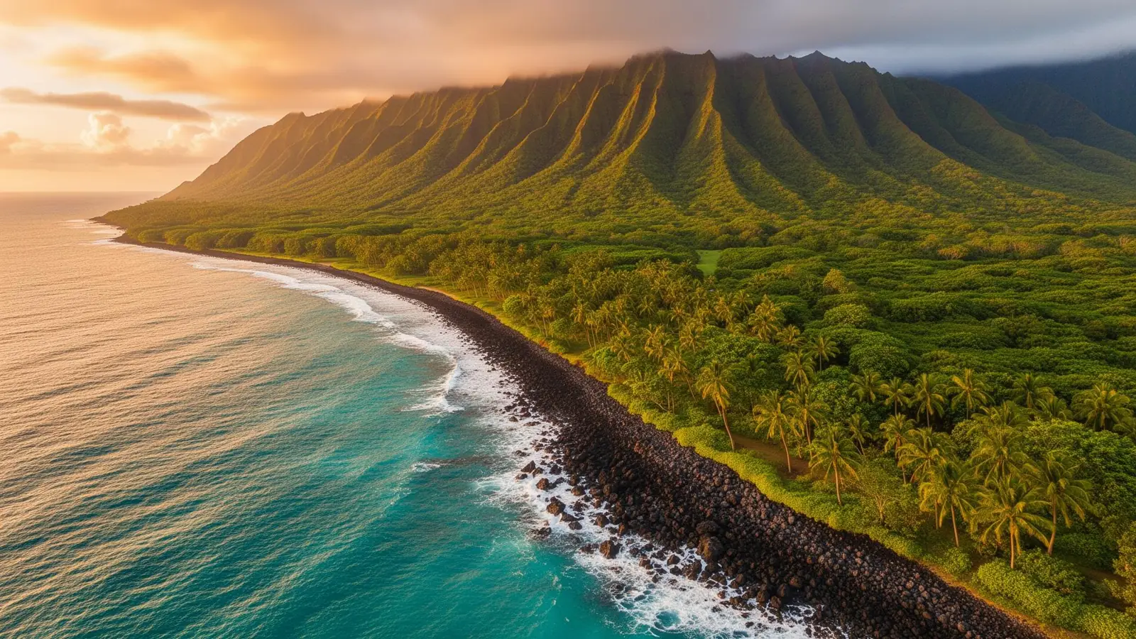 Hawaiian coastline
